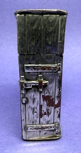ANTIQUE NICKEL ON BRASS NOVELTY TOILET HUMOUR VESTA CASE c.1900. - Picture 1 of 24