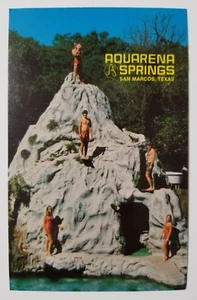 Postcard Aquarena Springs San Marcos Texas Amusement Park Volcanic Mountain - Picture 1 of 2