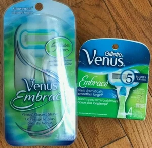 Gillette Venus Embrace manico rasoio e sei cartucce originali - Foto 1 di 2