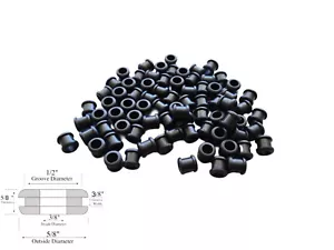 Paquete de 25 ojales de goma de 3/8" de diámetro interior - ranura de 3/8" - se adapta a agujeros de 1/2" - Imagen 1 de 2
