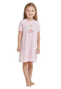 Schiesser Girl Night Short Sleeve Princess Lillifee 104 116 128 140 - Picture 1 of 4