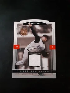 2004 Skybox Limited Edition Curt Schilling Game Worn Jersey Silver Proof 43/50 - Picture 1 of 3