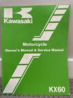 Vintage 1986 Original KAWASAKI KX60-B3 Motorcycle Service & Owners Manual 99920