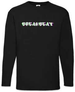 Breakbeat Glitch Langarm T-Shirt Audio Synthesizer LFO Sound Wave Electro DJ MC - Picture 1 of 1
