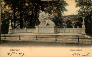 DÜSSELDORF am Rhein Ansichtskarte ~1900/04 Krieger-Denkmal Vintage Postcard - Picture 1 of 2