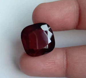 Cojín de granate hessonita roja 100 % natural de África piedras preciosas sueltas 27 quilates - Imagen 1 de 6
