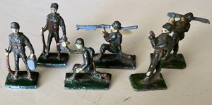 Vintage Toy Metal Soldiers Set Of 6. Union Of South Africa - Picture 1 of 8