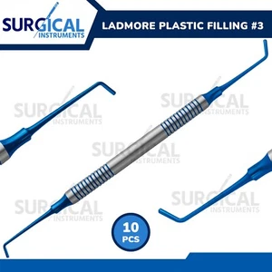 10 Pcs Ladmore #3 Plastic Filling Blue Titanium Tips with Hollow Handle German G - Picture 1 of 8