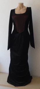 * zauberhaftes Maxi Abend Kleid Gr. S 36 TOP Stretch Schwarz mit Korsage - Picture 1 of 12