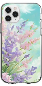 Lavender Wisteria Flowers Floral Pretty Pastel Case Silicone Shockproof MagSafe - Picture 1 of 9