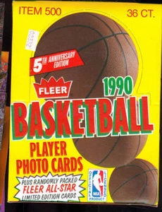 1990-91 Fleer Basketball Card Set Wax Pack Box NBA Michael Jordan - Picture 1 of 1