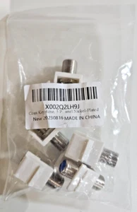 1 Pack of 5 Keystone F-81 Coax Jack Snap-In Cable TV Coupler Connector RG6 - Picture 1 of 2
