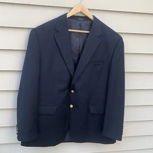 Ralph Lauren CHAPS Navy Blau Blazer Herren 48R Wolle Goldknopf Sport Mantel - Bild 1 von 22