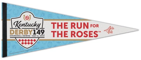 THE 149th KENTUCKY DERBY (2023) Official Premium Felt Collectors PENNANT Cover