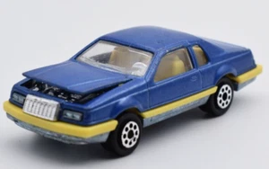 Majorette 217 Ford Thunderbird blu. Prodotto in Francia. metallo 1/67 - Foto 1 di 3