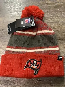 Tampa Bay Buccaneers NFL '47 Brand Red Winter Ski Cap Knit Hat Beanie NEW OSFA - Picture 1 of 3