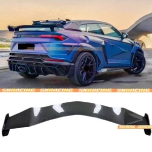FOR LAMBORGHINI URUS REAL CARBON FIBER REAR TRUNK SPOILER WING KITS - Picture 1 of 21