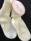 Sophie Dess Creations Paris NWT 100% Cotton Knit Yellow Socks - Small