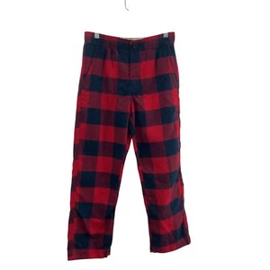 New Abercrombie Kids Red/Blue Buffalo Plaid Pajama Pants M NWT Unisex - Picture 1 of 5