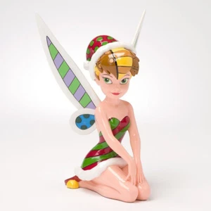 WALT DISNEY BRITTO CHRISTMAS SEASONAL TINKERBELL FIGURINE 4027896 BRAND NEW BOXD - Picture 1 of 2