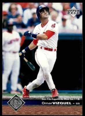 1997 Upper Deck Omar Vizquel Cleveland Indians #54 - Image 1 of 2