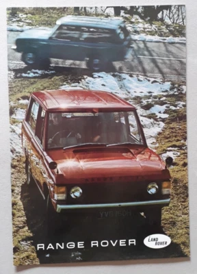 Range Rover Mk 1 Brochure c.1968 - 3.5 V8 3 Door - Image 1 of 4