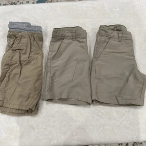 Bundled Izod & Jumping Beans Boys Khaki Shorts Size 6 - Picture 1 of 8