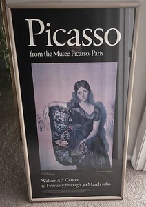Vintage Picasso Exhibition Poster 1980 Portrait of Olga 1917 Walker Art Center - Picture 1 of 5