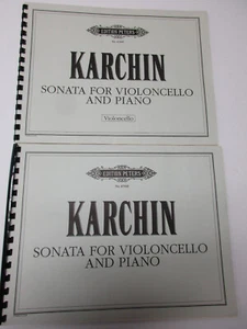 Louis Karchin Sonate für Cello und Klavier Solo Notenausgabe Peters - Bild 1 von 3