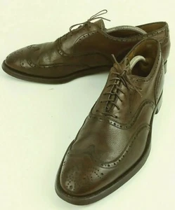 Wright arch preserver Mens Shoes Oxfords US 10 B Brown Leather Wing Tip 277 - Picture 1 of 12