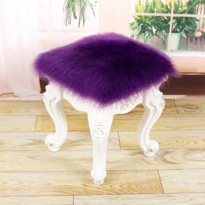 Soft Fluffy Faux Fur Sofa Chair Cover Seat Cushion Pad/Mat Plush Fur Area Rug - Picture 1 of 42