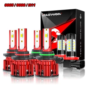 For Mitsubishi Outlander 2007-2013 LED Headlight High Low Fog Light Bulbs 6000K - Picture 1 of 13