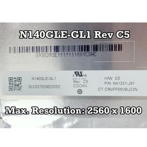 N140GLE-GL1 Rev C5 14" LCD Screen Replacement Panel Display 2560×1600 120Hz 40p - Picture 1 of 2
