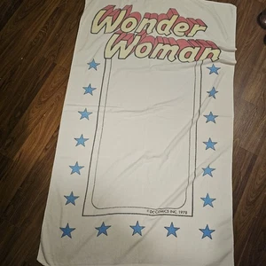 Wonder Woman Strandtuch DC Comics 1978 selten Royal Treasure 58x36 Vintage - Bild 1 von 7