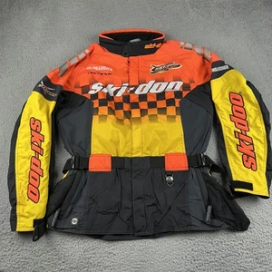Ski-Doo Snowmobile Jacket Racing Mens Large Bombardier Ski Team Snowmobile Coat - Picture 1 of 13