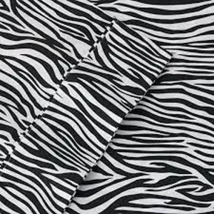 NWT The Big One Zebra Stripe Percale 3 Piece Sheet Set - Twin XL - Picture 1 of 4