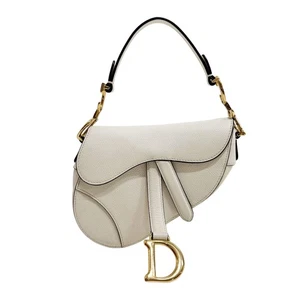 DIOR Saddle White Leather Shoulder Bag - Picture 1 of 20