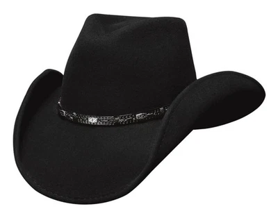 NEW Bullhide Hats 0381BL Wild Horse Black Wool Cowboy Hat - Image 1 of 2