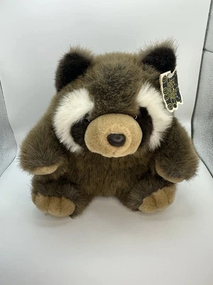 Unipak Raccoon Plumpee /Fatso 9" Plush Stuffed Animal Vintage Raccoon /1990 - Image 1 of 4