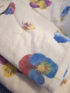 The Company Store Twin Duvet Cover Flannel 100% cotton, Buttons W Sheet Set - Picture 1 of 4