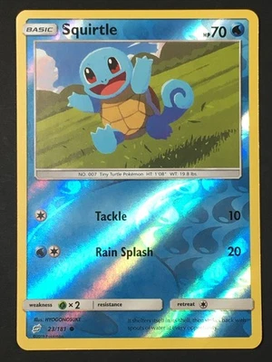 Pokemon TCG Squirtle 23/181 Reverse Holo Common SM Team-Up LP - Image 1 of 3