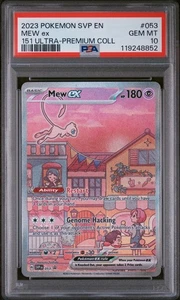 2023 Pokemon SVP EN Black Star Promo 151 Ultra-Prem Coll #053 Mew EX PSA 10 - Bild 1 von 2