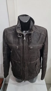 Giacca giubbino BREZZA DI MARE donna pelle colore marrone taglia 46 cod. AN106 - Picture 1 of 9