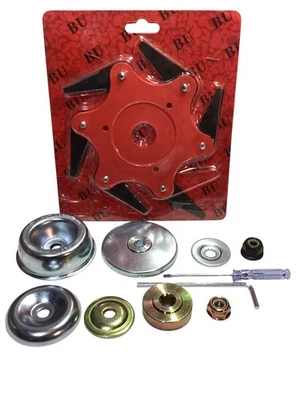 11 Pcs Solid Steel Weed Trimmer Adapter Kit With multiple Hardware Options NEW - Image 1 of 4