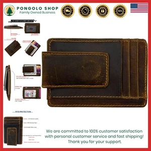 Fermasoldi, Portafoglio con Tasca Frontale, Portafoglio Minimalista Slim in Pelle - Foto 1 di 9