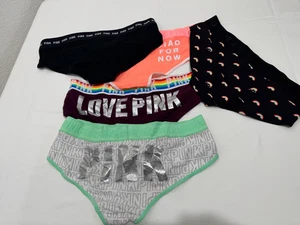 Set 5 PINK by Victoria's Secret Höschen Hipster Bikini breiter Band Gr. M NEU - Bild 1 von 13