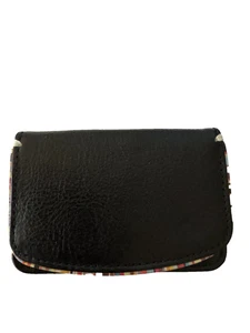 Paul Smith Magnetic Card Holder Wallet | Black Multistripe trim | Made in Italy - Bild 1 von 4