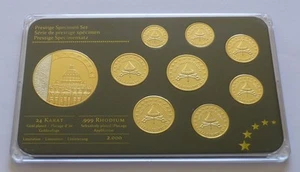 Vaticano 2005 Euro Prestige Esemplare Set Placcato Oro, Modello-Sonda-Essai - Foto 1 di 3