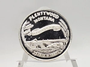 1987 1oz .999 Fine "Plentywood Montana Diamond Jubilee" Round **Serial #002** - Bild 1 von 3
