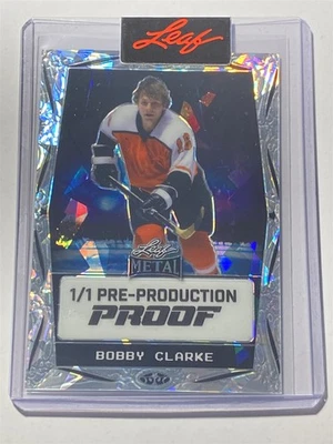 BOBBY CLARKE flyers 2024 Leaf Metal Legends Crystal SILVER Proof 1/1 (H6) - Image 1 of 2